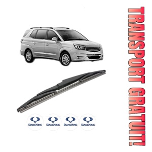 Stergator lamela spate SSANGYONG RODIUS II din 2013, pentru luneta auto, Bosch Twin, din cauciuc siliconat rezistent, 4 Stickere Auto SSANGYONG