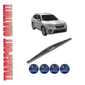 Stergator lamela spate SUBARU FORESTER (SK_) din 2018, pentru luneta auto, Valeo Silencio, din cauciuc siliconat rezistent, 4 Stickere Auto SUBARU