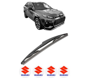 Stergator lamela spate SUZUKI ACROSS (A5Z_) din 2020, pentru luneta auto, Valeo Silencio, din cauciuc siliconat rezistent, 4 Stickere Auto SUZUKI v17734