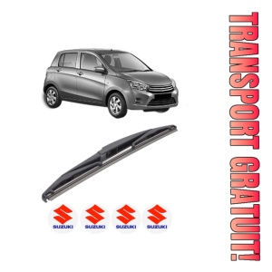 Stergator lamela spate SUZUKI CELERIO (LF) din 2014, pentru luneta auto, Bosch Twin, din cauciuc siliconat rezistent, 4 Stickere Auto SUZUKI