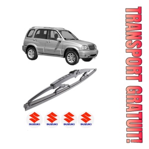 Stergator lamela spate SUZUKI GRAND VITARA I (FT, HT) din 1998 - 2005, pentru luneta auto, Bosch Twin, din cauciuc siliconat rezistent, 4 Stickere Auto SUZUKI