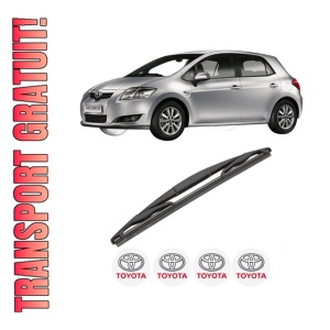 Stergator lamela spate TOYOTA AURIS (_E15_) din 2006 - 2012, pentru luneta auto, Valeo Silencio, din cauciuc siliconat rezistent, 4 Stickere Auto TOYOTA