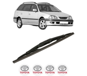 Stergator lamela spate TOYOTA AVENSIS Estate (_T22_) din 1997 - 2003, pentru luneta auto, Bosch Twin, din cauciuc siliconat rezistent, 4 Stickere Auto TOYOTA v30684