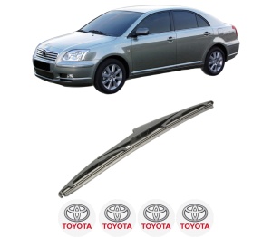 Stergator lamela spate TOYOTA AVENSIS (_T25_) din 2003 - 2008, pentru luneta auto, Bosch Twin, din cauciuc siliconat rezistent, 4 Stickere Auto TOYOTA v24809