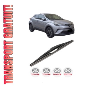 Stergator lamela spate TOYOTA C-HR VAN (_X1_) din 2016, pentru luneta auto, Valeo Silencio, din cauciuc siliconat rezistent, 4 Stickere Auto TOYOTA - Img 1