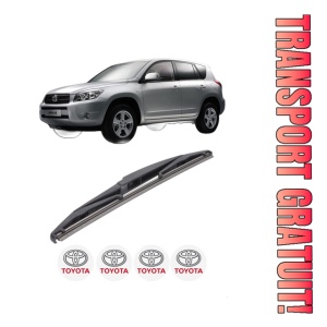 Stergator lamela spate TOYOTA RAV 4 III (_A3_) din 2005 - 2014, pentru luneta auto, Bosch Twin, din cauciuc siliconat rezistent, 4 Stickere Auto TOYOTA