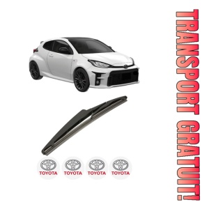 Stergator lamela spate TOYOTA YARIS (_P21_, _PA1_, _PH1_) din 2020, pentru luneta auto, Bosch Twin, din cauciuc siliconat rezistent, 4 Stickere Auto TOYOTA