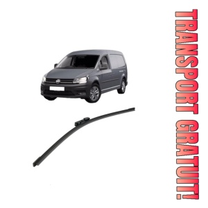 Stergator lamela spate Volkswagen CADDY IV MPV (SAB, SAJ) din 2015 - 2020, pentru luneta auto, Bosch Aerotwin, din cauciuc siliconat rezistent, 4 Stickere Auto VW