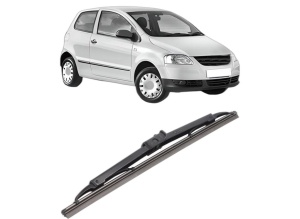 Stergator lamela spate Volkswagen FOX Hatchback (5Z1, 5Z3, 5Z4) din 2005 - 2011, pentru luneta auto, Bosch Twin, din cauciuc siliconat rezistent, 4 Stickere Auto VW - Img 2