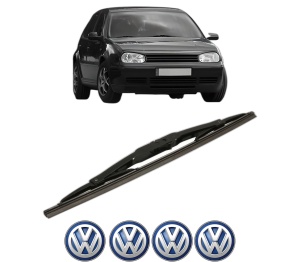 Stergator lamela spate Volkswagen GOLF IV Van (1J1) din 1997 - 2004, pentru luneta auto, Bosch Twin, din cauciuc siliconat rezistent, 4 Stickere Auto VW v30504