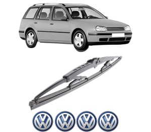 Stergator lamela spate Volkswagen GOLF IV Variant (1J5) din 1999 - 2006, pentru luneta auto, Bosch Twin, din cauciuc siliconat rezistent, 4 Stickere Auto VW v33204