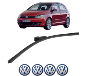 Stergator lamela spate Volkswagen GOLF PLUS Van (521) din 2009 - 2014, pentru luneta auto, Bosch Aerotwin, din cauciuc siliconat rezistent, 4 Stickere Auto VW v25774