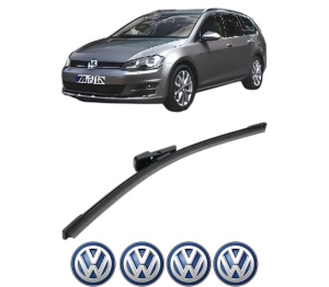 Stergator lamela spate Volkswagen GOLF VAN VII Variant (BA5) din 2013 - 2017, pentru luneta auto, Bosch Aerotwin, din cauciuc siliconat rezistent, 4 Stickere Auto VW v25954