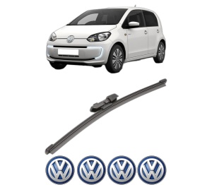 Stergator lamela spate Volkswagen LOAD UP! (121, 122, BL1, BL2) din 2012 - 2020, pentru luneta auto, Valeo Silencio Xtrm, din cauciuc siliconat rezistent, 4 Stickere Auto VW v17914