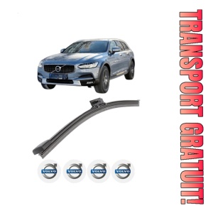 Stergator lamela spate VOLVO V90 II Cross Country (236) din 2016 - 2021, pentru luneta auto, Bosch Aerotwin, din cauciuc siliconat rezistent, 4 Stickere Auto VOLVO
