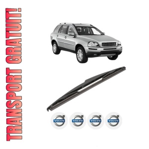 Stergator lamela spate VOLVO XC90 I (275) din 2002 - 2014, pentru luneta auto, Valeo Silencio, din cauciuc siliconat rezistent, 4 Stickere Auto VOLVO