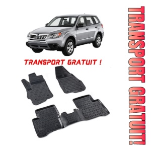 Subaru Forester III 2009-2014 Set 4 covorase auto din cauciuc tip tavita premium line 3D - Transport Gratuit!