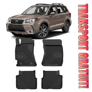 Subaru Forester III Din 03.2008 - 01.2013, Suv , Set Covorase Auto Tip Tavita Premium 3D, din cauciuc - Img 1