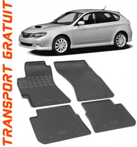 Subaru Impreza III, Hatchback, fabricat din 09.2007 - 2011, set covorase auto dedicate, din cauciuc 100% Premium accesorii pentru autoturismul tau - masina v157611