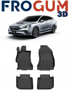 Subaru Levorg Din 09.2015 - Prezent, Combi , Set Covorase Auto Tip Tavita Premium 3D, din cauciuc accesorii pentru autoturismul tau - masina v163976