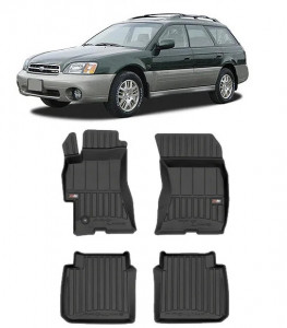 Subaru Outback III Din 2003 - 2009, Combi , Set Covorase Auto Tip Tavita Premium 3D, din cauciuc accesorii pentru autoturismul tau - masina v162859