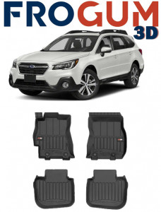 Subaru Outback IV Din 2009 - 2014, Combi, Cutie Automata , Set Covorase Auto Tip Tavita Premium 3D, din cauciuc accesorii pentru autoturismul tau - masina v163912
