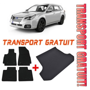 Subaru Outback V Suv din 2015 - 2019 *1, Set Covorase + tavita portbagaj auto
