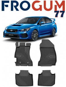 Subaru Wrx Din 2014 - 2021, Sedan , Set Covorase Auto Tip Tavita Premium 3D, din cauciuc accesorii pentru autoturismul tau - masina v161666