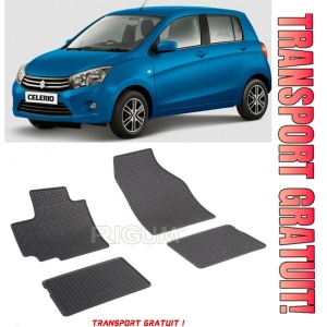 Suzuki Celerio, Hatchback, fabricat din 11.2014 - Prezent, set covorase auto dedicate, din cauciuc 100% Premium - Transport Gratuit