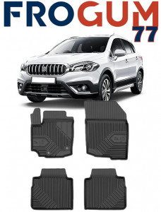 Suzuki Sx4 S-Cross Hybrid Din 02.2020 - Prezent, Suv , Set Covorase Auto Tip Tavita Premium 3D, din cauciuc accesorii pentru autoturismul tau - masina v167524