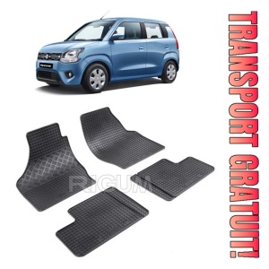 Suzuki Wagon R+, Hatchback, fabricat din 2000 - 12.2007, set covorase auto dedicate, din cauciuc 100% Premium