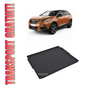 Tavita Portbagaj PEUGEOT 3008 2016-2021, protectie portbagaj, din cauciuc 100%, pentru autoturismul PEUGEOT 3008
