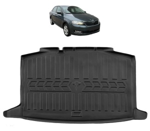Tavita Portbagaj SKODA RAPID COMBI CU PODEA JOASA din 2012-2019, Protectie Portbagaj Auto - Img 2