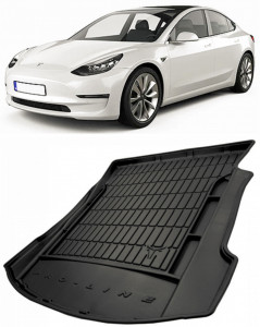 Tesla Model 3 Sedan din 07.2017 - Prezent, Tavita Pentru Portbagaj Lux Premium Dedicata, Portbagaj Superior *1 accesorii pentru autoturismul tau - masina v181130