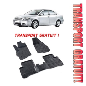 Toyota Avensis II 2003-2009 Set 4 covorase auto din cauciuc tip tavita premium line 3D - Transport Gratuit!