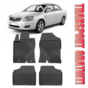 Toyota Avensis II Din 03.2003 - 12.2008, Sedan , Set Covorase Auto Tip Tavita Premium 3D, din cauciuc