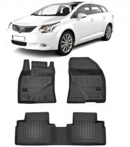 Toyota Avensis III, Combi, Din 01.2009 - 08.2018 , Set Covorase Auto Tip Tavita Premium 3D, din cauciuc accesorii pentru autoturismul tau - masina v174345