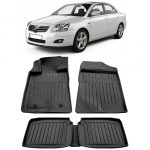 Toyota Avensis (T25) (2003-2009) Set Covorase auto tip tavita din cauciuc Premium Umbrella accesorii pentru autoturismul tau - masina v149241