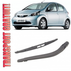 Toyota Aygo Brat stergator pentru luneta spate cu lamela 310 mm, compatibil cu Toyota Aygo Hatchback fabricat intre 2005-2014, calitate extra