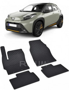 Toyota Aygo X fabricat din 04.2022 - Prezent, Suv, set covorase auto dedicate, din cauciuc 100% Premium accesorii pentru autoturismul tau - masina v151500