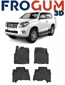 Toyota Land Cruiser J150 Prado Din 11.2009 - Prezent, Suv , Set Covorase Auto Tip Tavita Premium 3D, din cauciuc accesorii pentru autoturismul tau - masina v162655