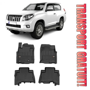Toyota Land Cruiser J150 Prado Din 11.2009 - Prezent, Suv , Set Covorase Auto Tip Tavita Premium 3D, din cauciuc