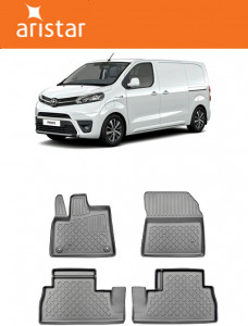 Toyota Proace City, Van, Din 03.2020 - Prezent, Ampatament Scurt , Set Covorase Auto Tip Tavita Premium 3D, din cauciuc accesorii pentru autoturismul tau - masina v171104