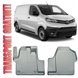 Toyota Proace II Din 01.2016 - Prezent, Van , Set Covorase Auto Tip Tavita Premium 3D, din cauciuc