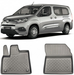 Toyota Proace Set covorase auto tip tavita compatibile Toyota Proace City Verso fabricatie 03.2020 - prezent, caroserie van, 5-7 locuri accesorii pentru autoturismul tau - masina v110904