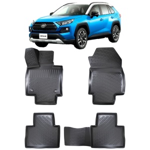 Toyota Rav 4 XA50 IV 2018- Set 4 covorase auto din cauciuc tip tavita premium line 3D - Transport Gratuit! accesorii pentru autoturismul tau - masina v48170
