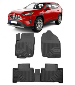Toyota Rav4 IV Din 03.2013 - 12.2018, Suv, Hybrid , Set Covorase Auto Tip Tavita Premium 3D, din cauciuc accesorii pentru autoturismul tau - masina v165715