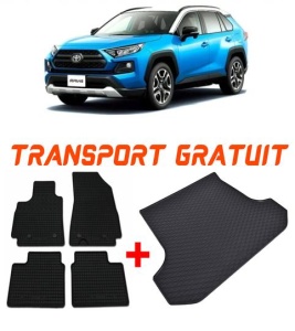 Toyota Rav4 V Suv din 01.2019 - Prezent, Set Covorase + tavita portbagaj auto Portbagaj Superior *3 accesorii pentru autoturismul tau - masina v1328