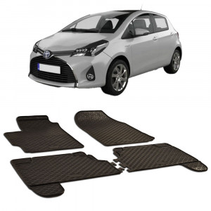 Toyota Yaris (2006-2010).(2011-2020), exeptie hybrid Set 4 covorase auto cauciuc Urban Line accesorii pentru autoturismul tau - masina v238096