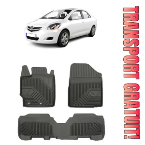 Toyota Yaris II Din 10.2005 - 2011, Hatchback , Set Covorase Auto Tip Tavita Premium 3D, din cauciuc